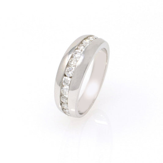 Channel Set Round Diamond Band 0.94ct