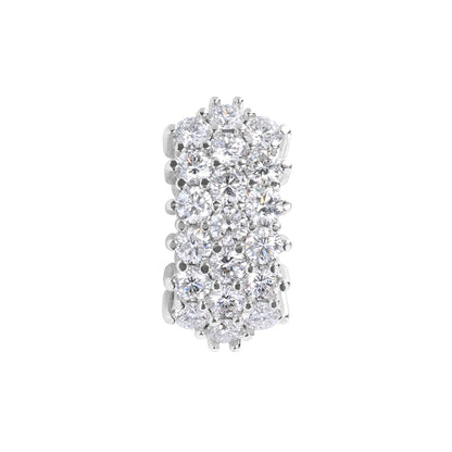 Large Iced Out Diamond Cuff Earrings 4.20ct