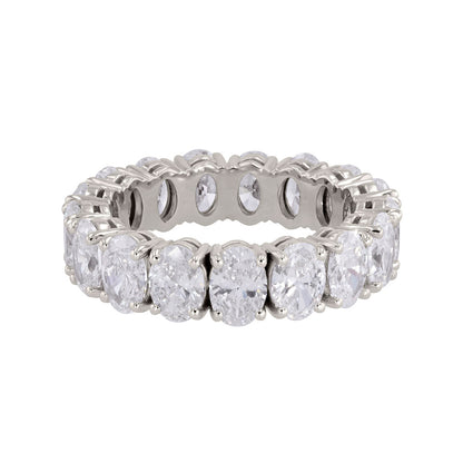 Oval Lab Grown Eternity Ring 5.70ct