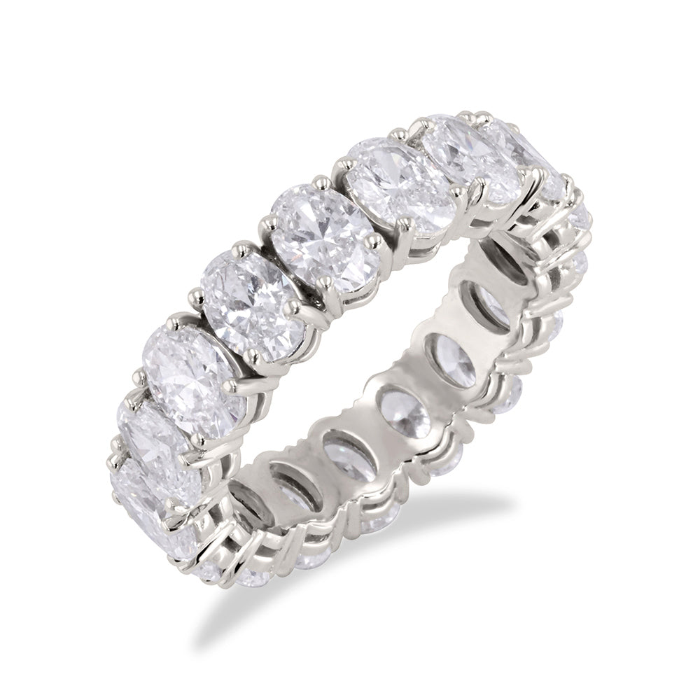 Oval Lab Grown Eternity Ring 5.70ct