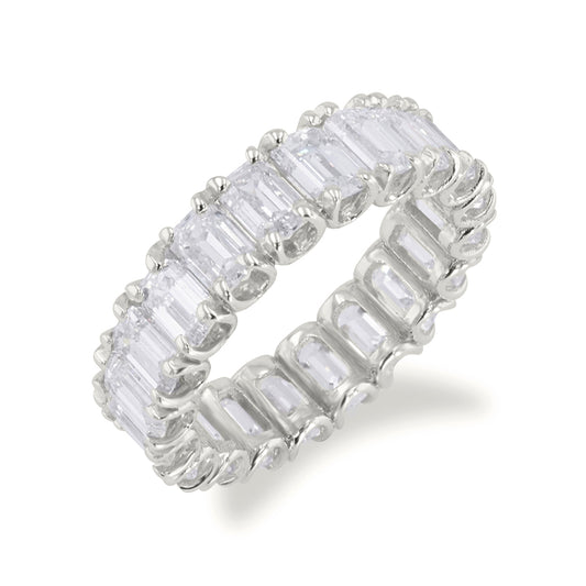 Emerald Cut Lab Grown Eternity 6.20ct