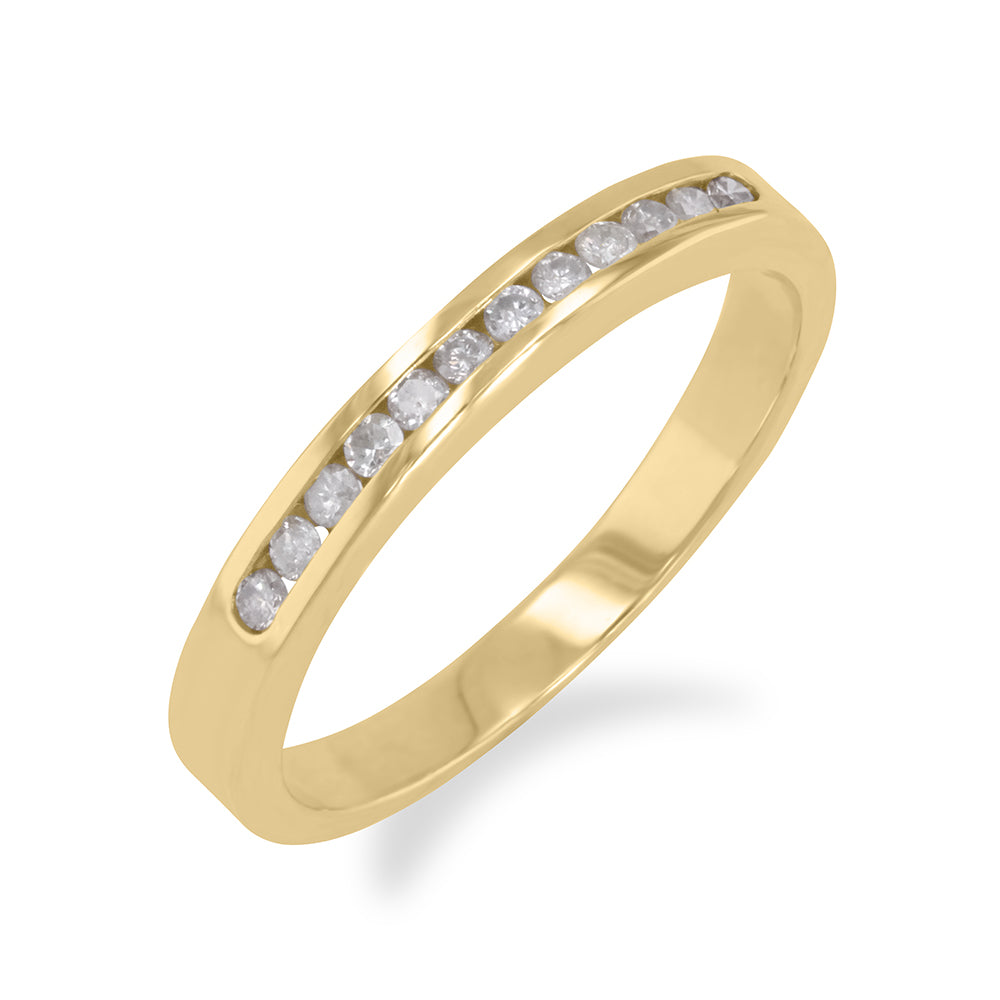 Channel Set Round Diamond Band 0.15ct