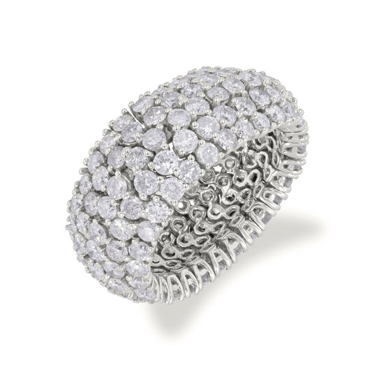 Flexible Diamond Eternity Band 5.39ct