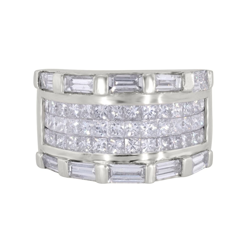 Princess and Baguette Diamond Band 2.85ct