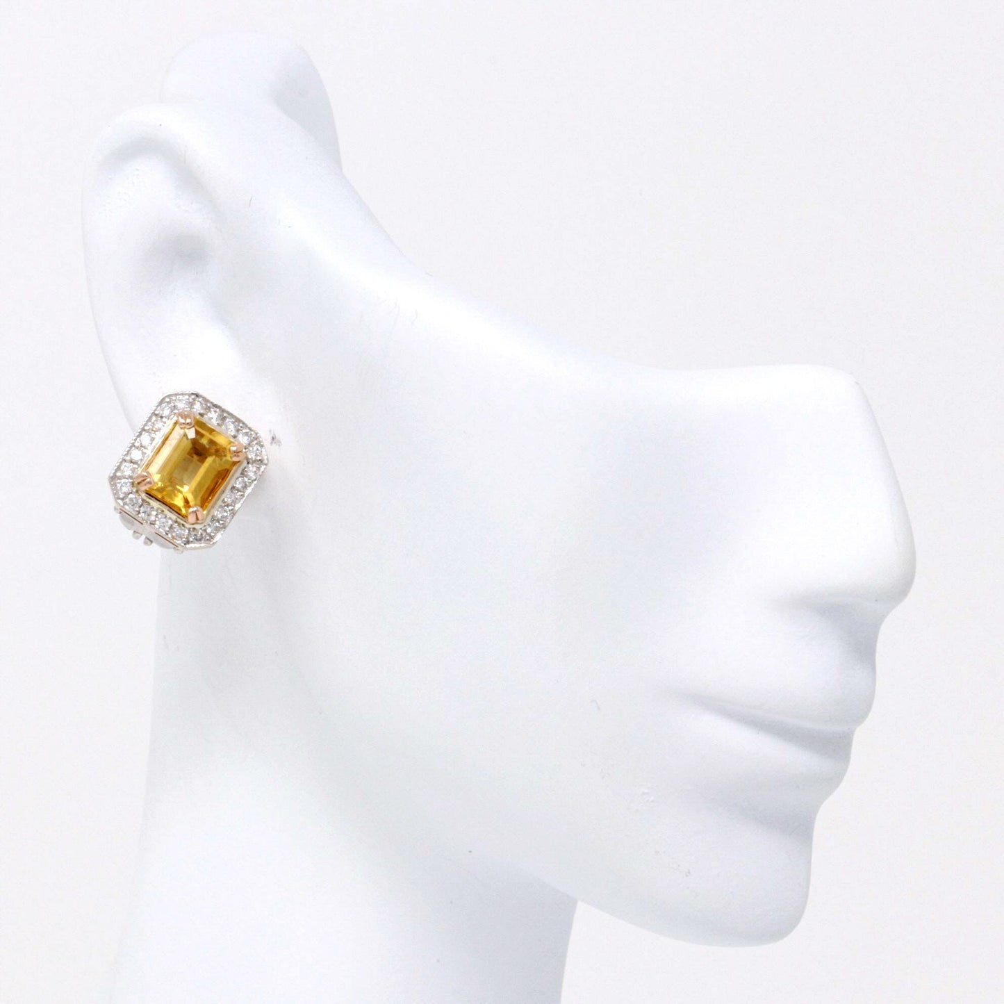 Yellow Topaz Statement Earrings 3.37ct