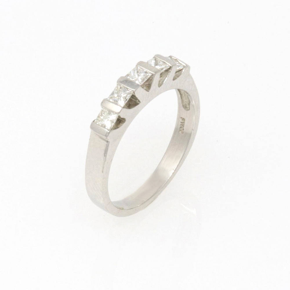 Five Stone Princess-Cut Band 0.68ct