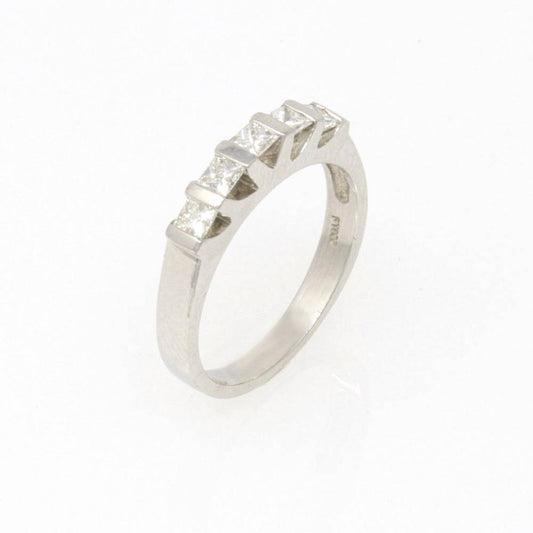 Five Stone Princess-Cut Band 0.68ct