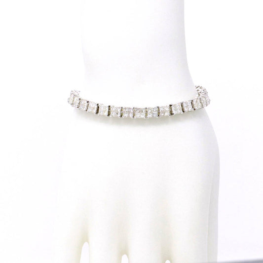 Invisible Princess-Cut Tennis Bracelet 9.66ct