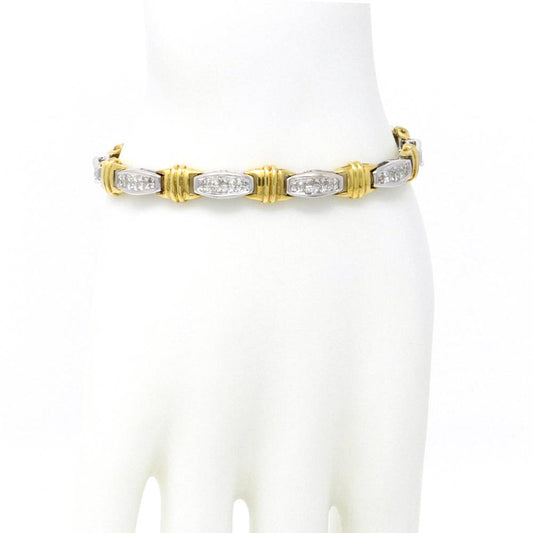 Two-Tone Princess-Cut Bracelet 3.55ct