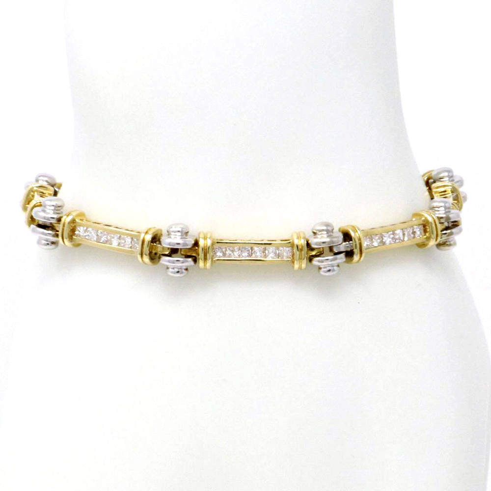 Trendy Link Bracelet 3.70ct