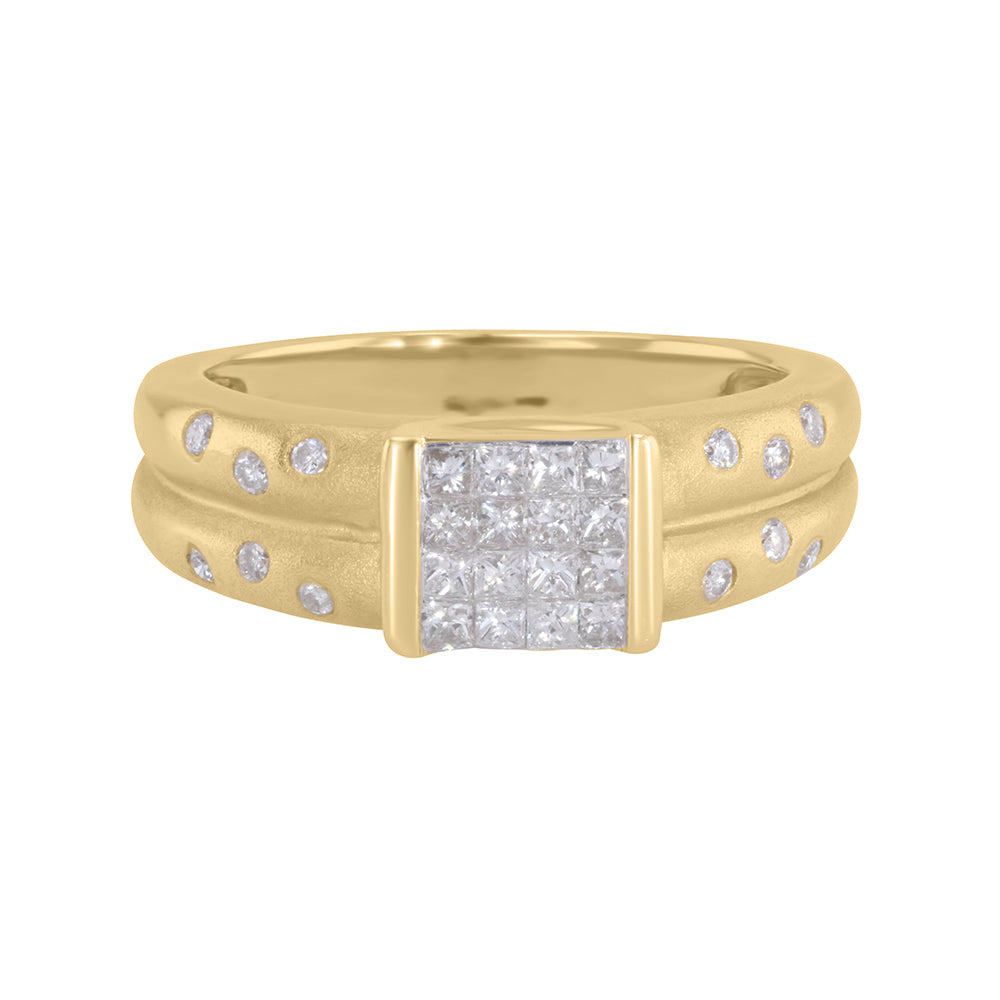 Cluster Diamond Ring 0.72ct