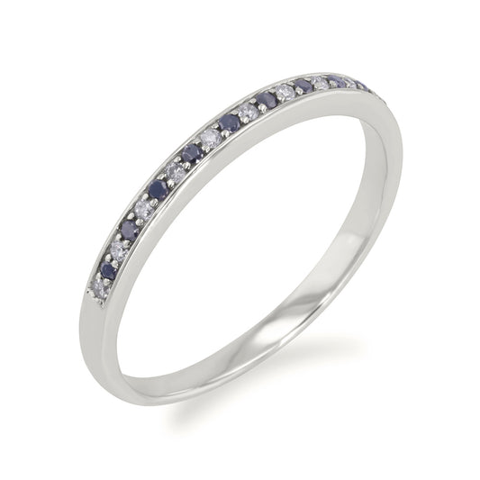 Black and White Diamond Band 0.12ct