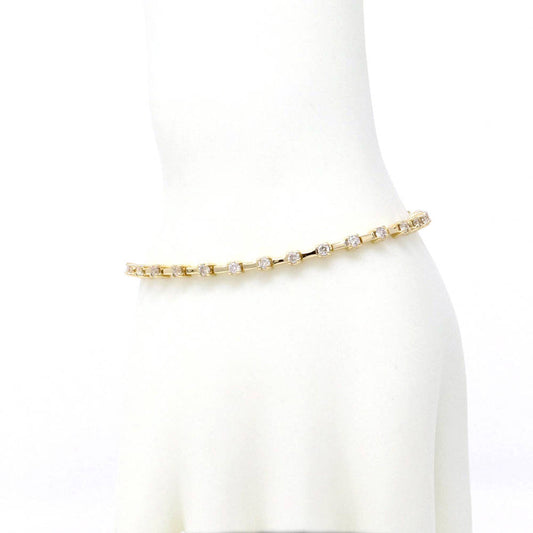 Dainty Yellow Gold Diamond Bracelet 2.00ct