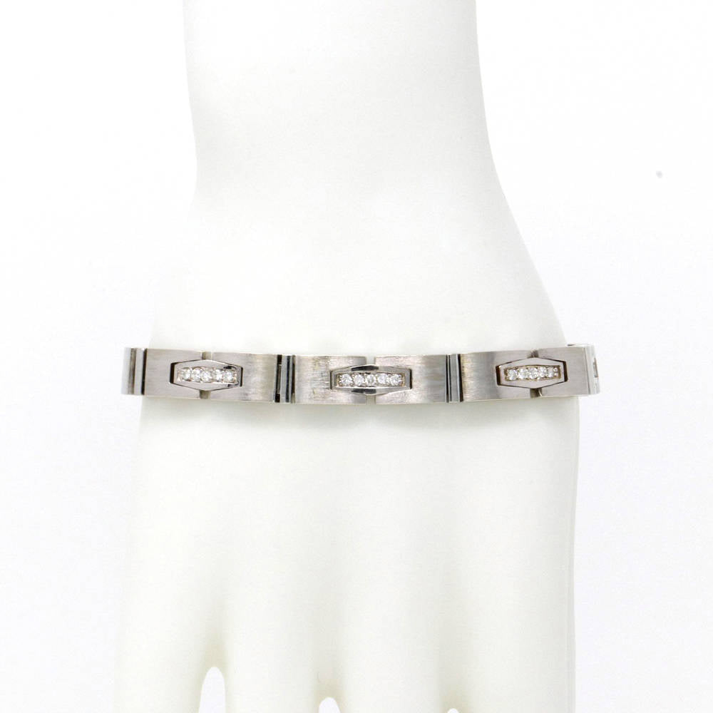 Brushed Gold Men's Bracelet 0.97ct