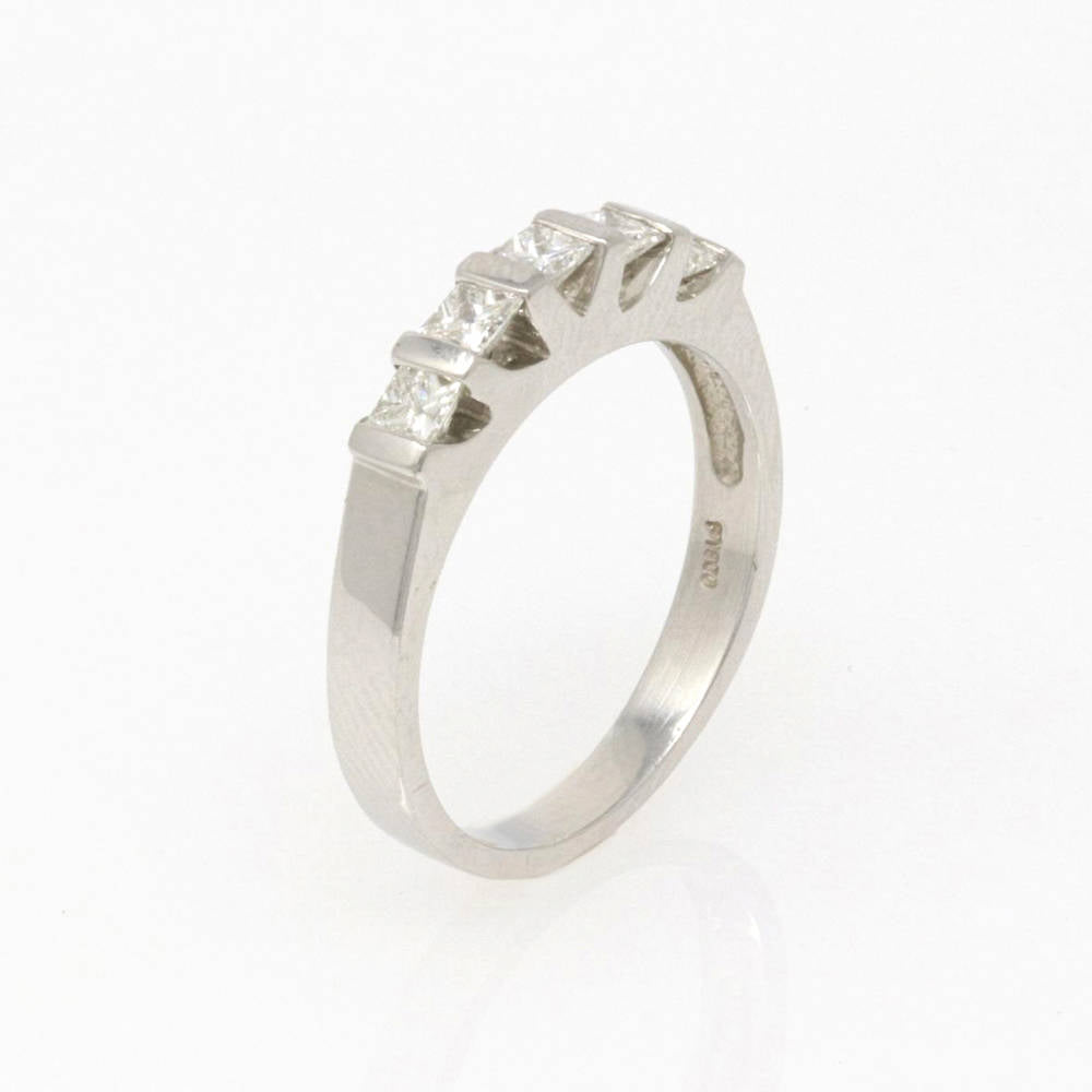 Five Stone Princess-Cut Band 0.68ct