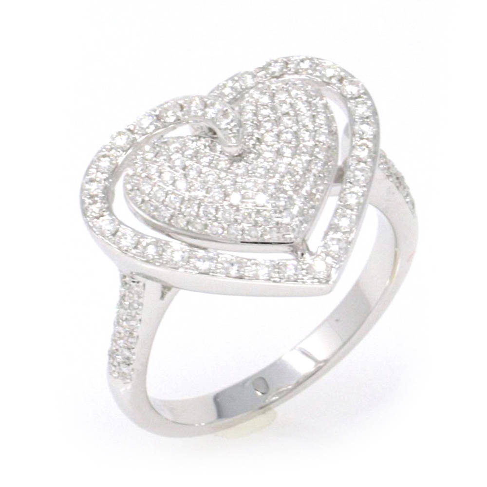 Pavé Heart Ring 0.71ct
