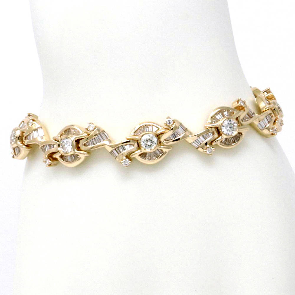 Antique Baguette Bracelet 4.02ct