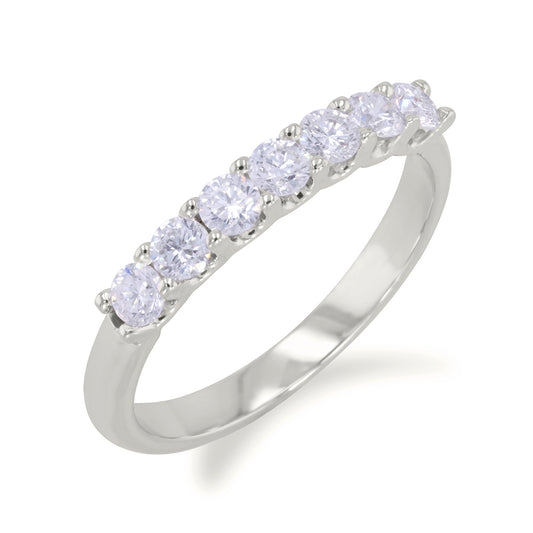 Scalloped Prong Diamond Band 0.57ct