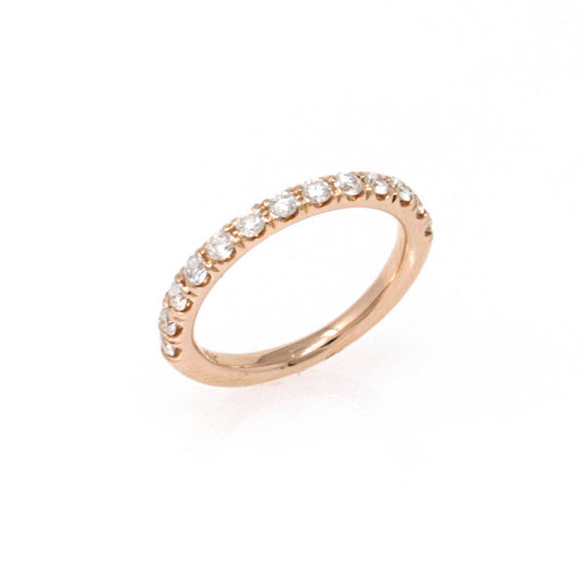 Rose Gold U-Pavé Diamond Band 0.58ct