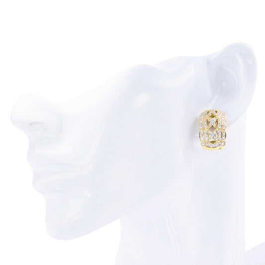 X Design Diamond Cuff Earrings 1.43ct