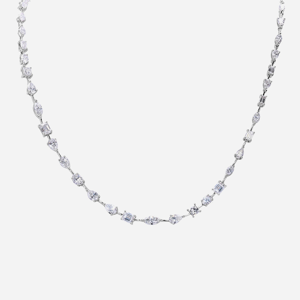 Mixed Shape Lab Grown Diamond Necklace 9.24ct