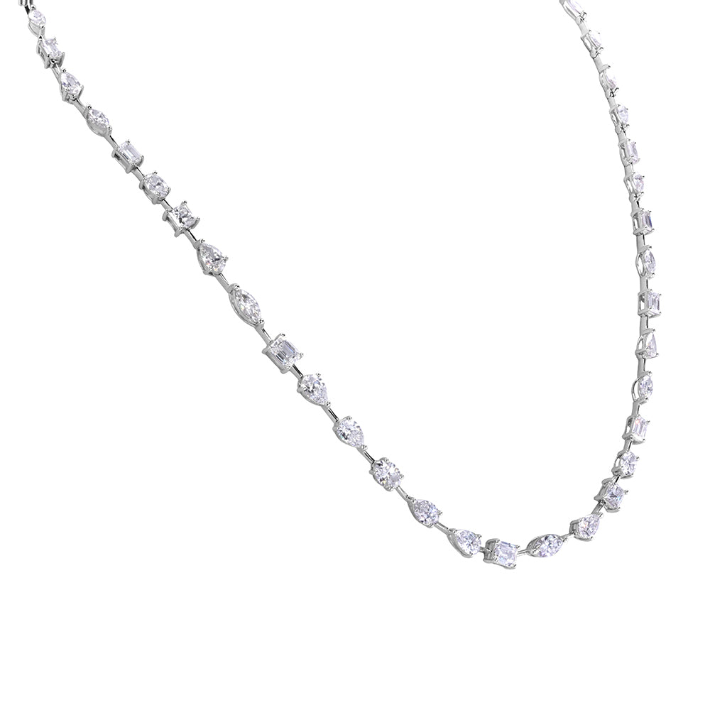 Mixed Shape Lab Grown Diamond Necklace 9.24ct