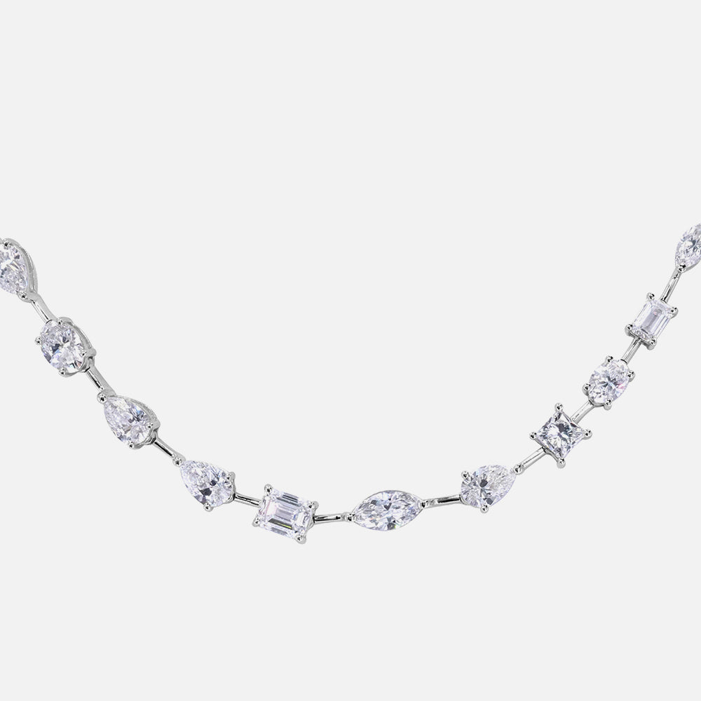 Mixed Shape Lab Grown Diamond Necklace 9.24ct