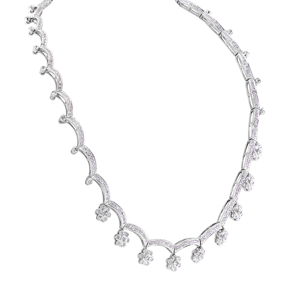 Royal Flower Diamond Necklace 2.21ct
