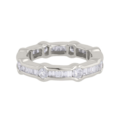 Baguette and Round Diamond Eternity 1.34ct