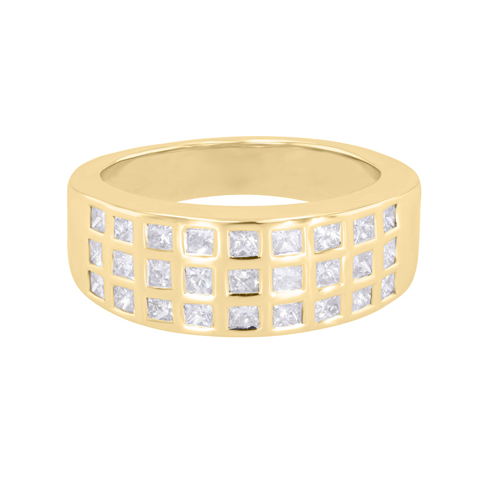 Princess Cut Design Band 0.90ct