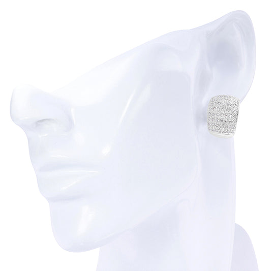 Pavé Diamond Cuff Earrings 1.08ct
