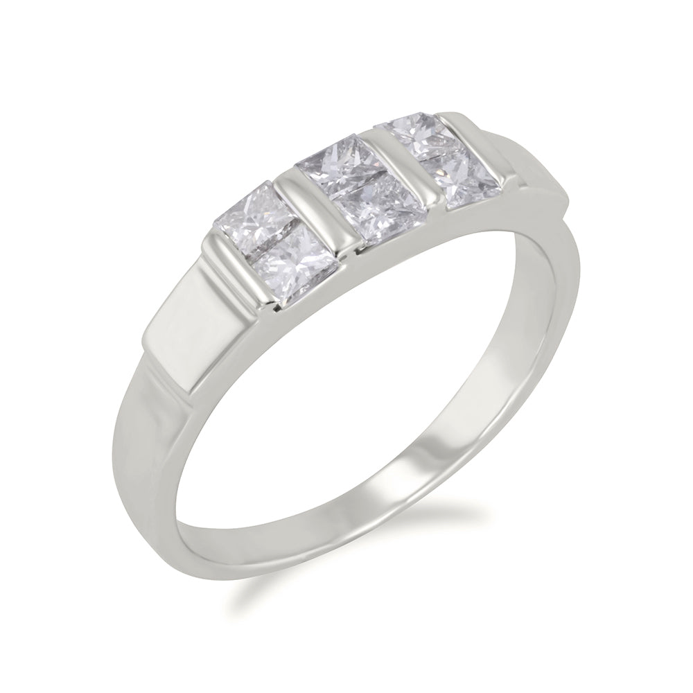 Princess Cut Band 0.49ct