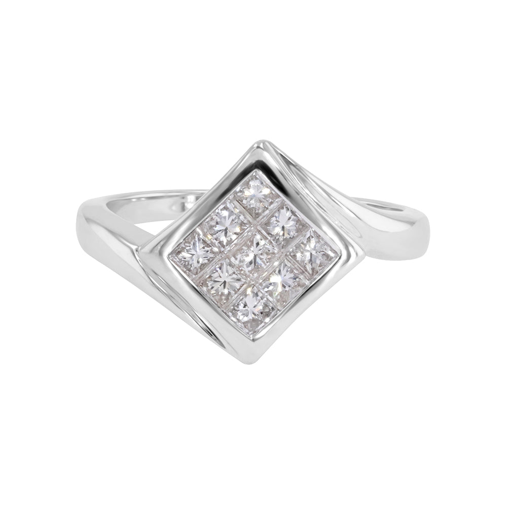 Princess Cut Diamond Ring 0.75ct