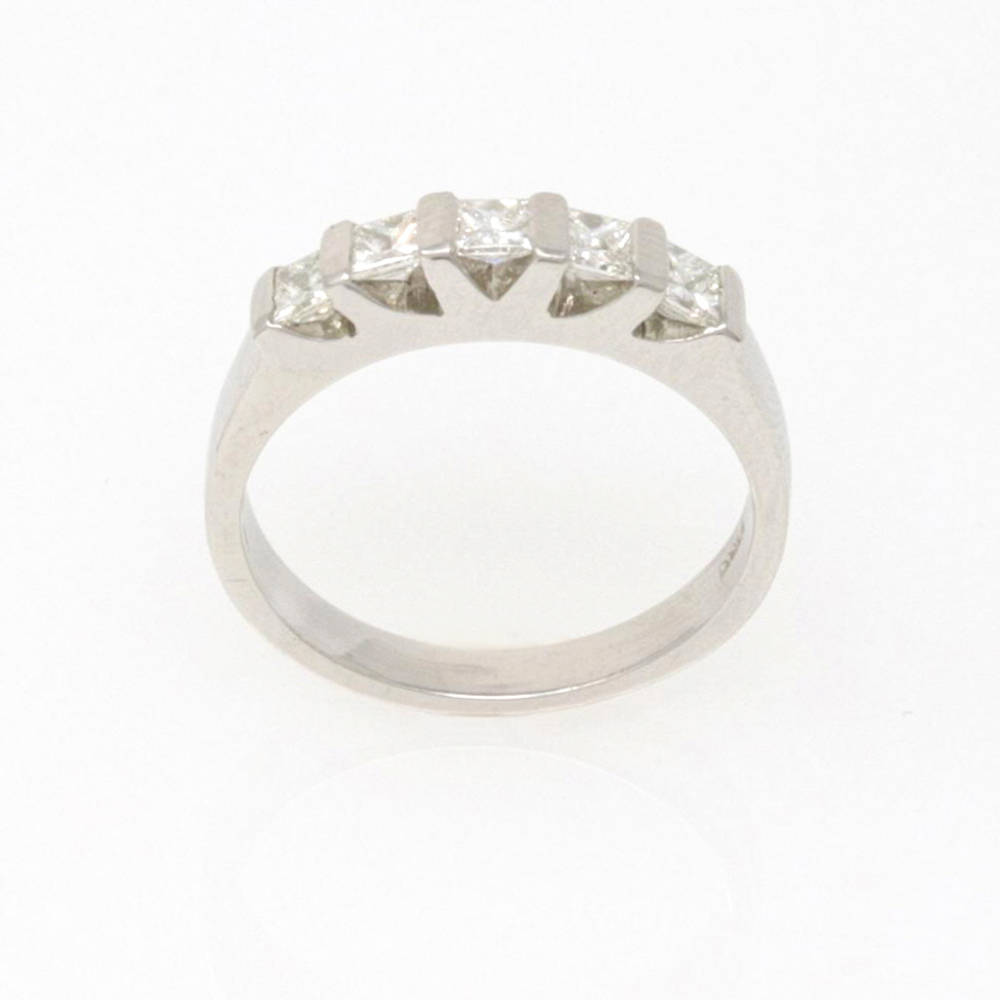 Five Stone Princess-Cut Band 0.68ct
