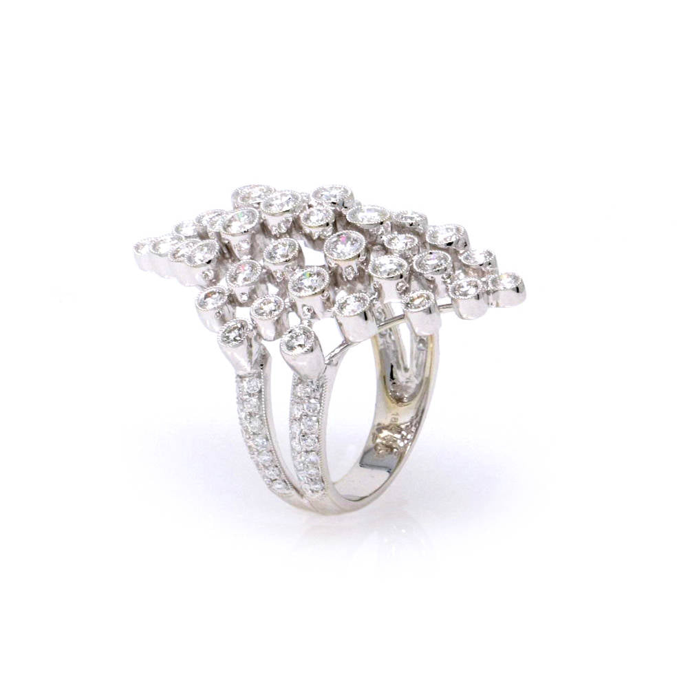 Diamond Shaped Bezel Ring 2.79ct