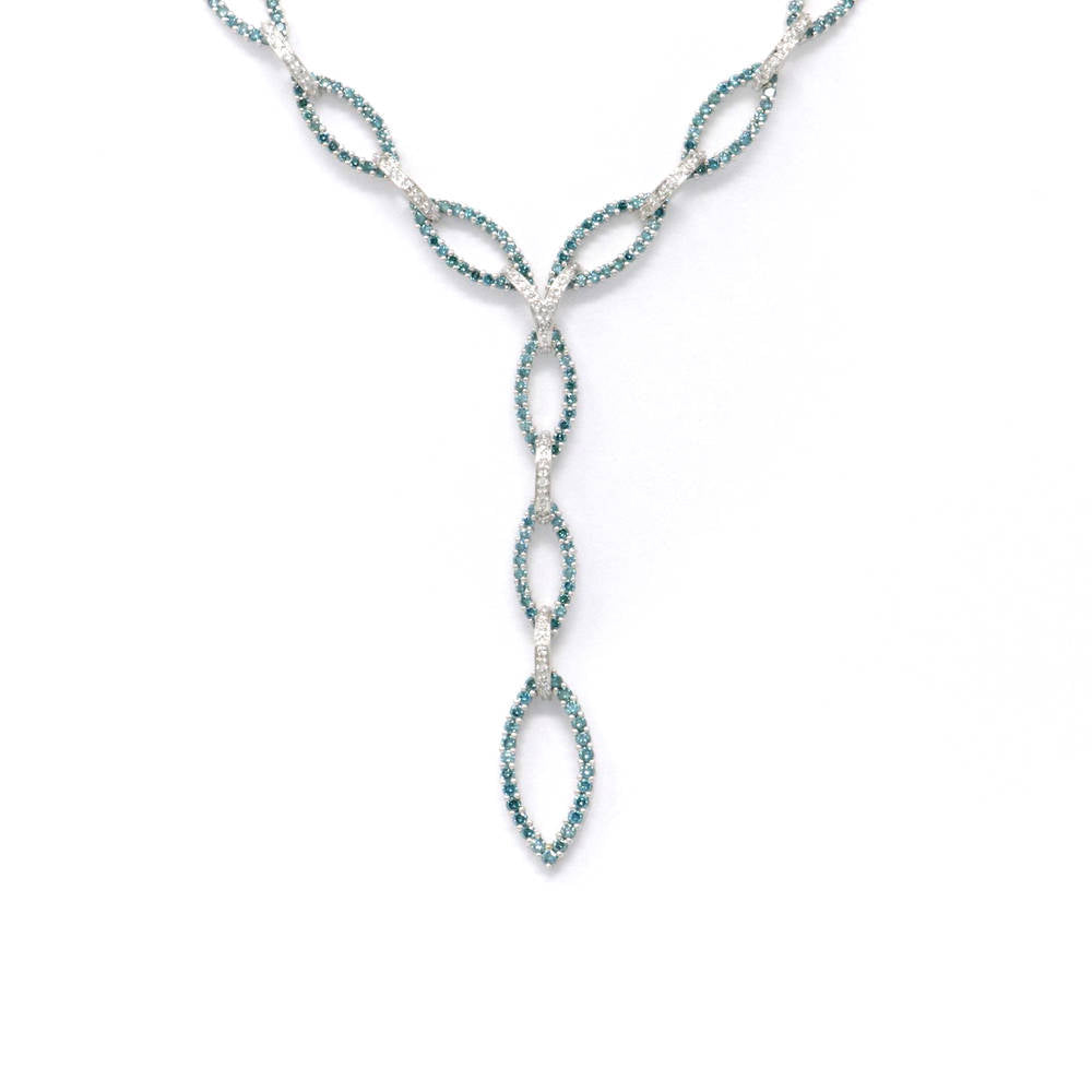Eye Link Drop Necklace 8.63ct