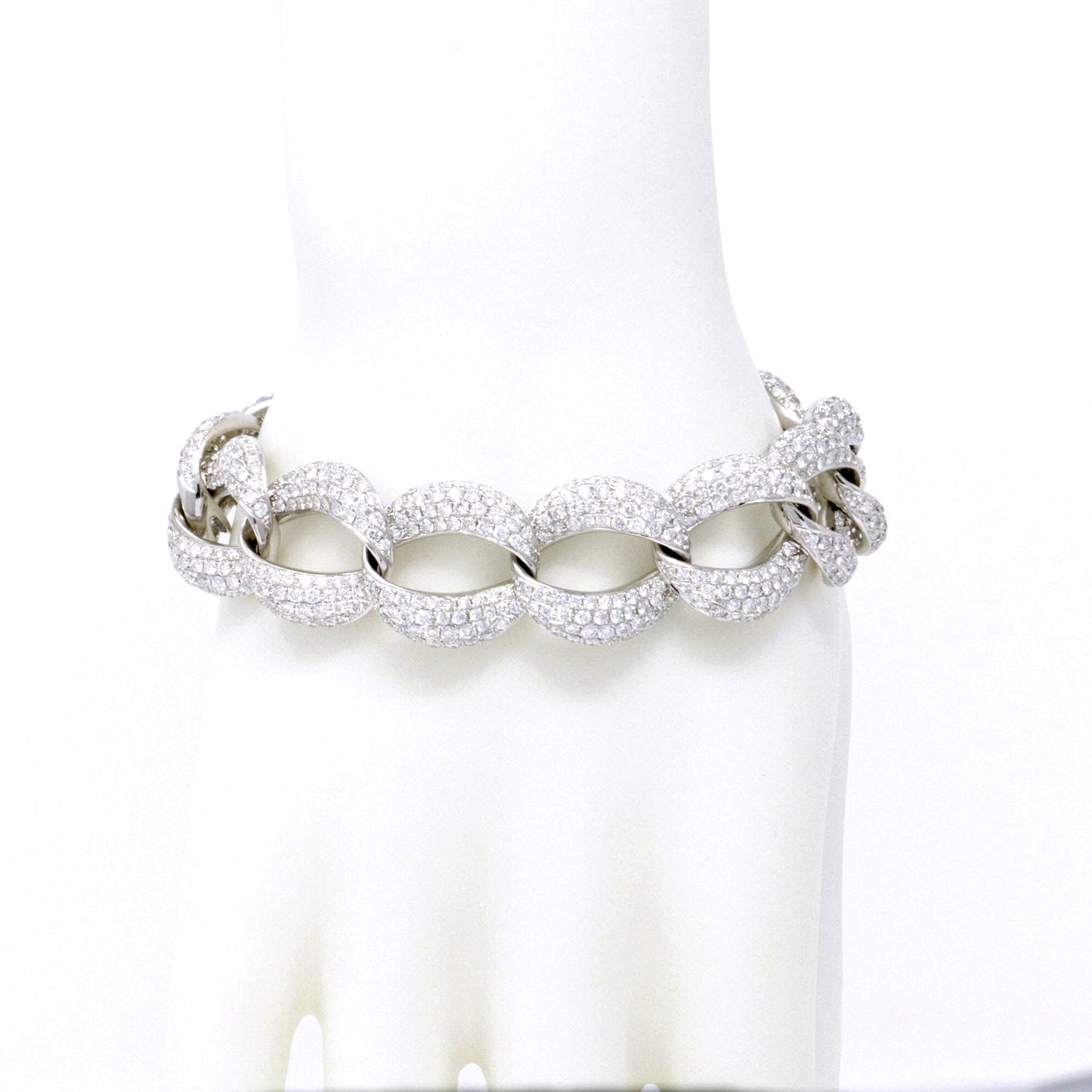 Iced Out Link Bracelet 14.38ct