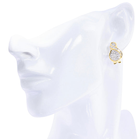 Cluster Diamond Design Earrings 2.27ct