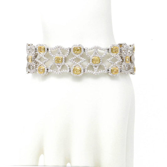 Radiant Yellow Diamond Bracelet 18.29ct