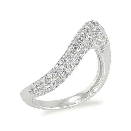 Wave Diamond Ring 0.79ct