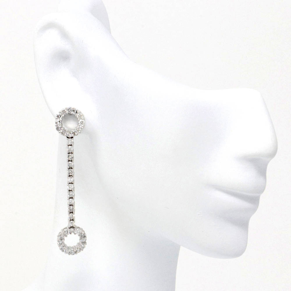 Circle Drop Earrings 1.93ct