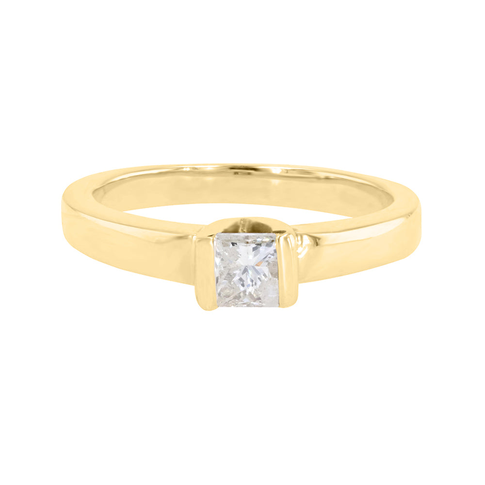 Yellow Gold Petit Solitaire Ring 0.47ct