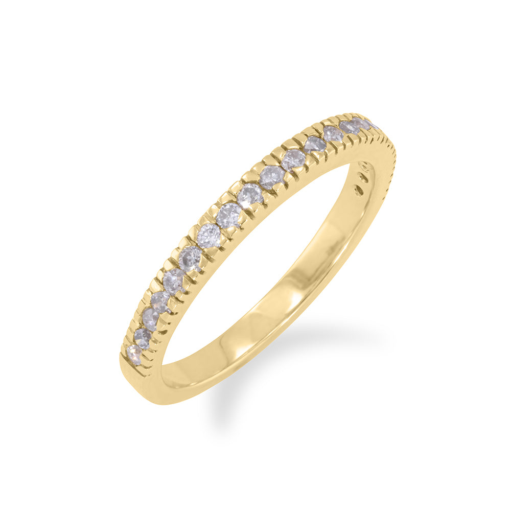 Yellow Gold Diamond Band 0.36ct