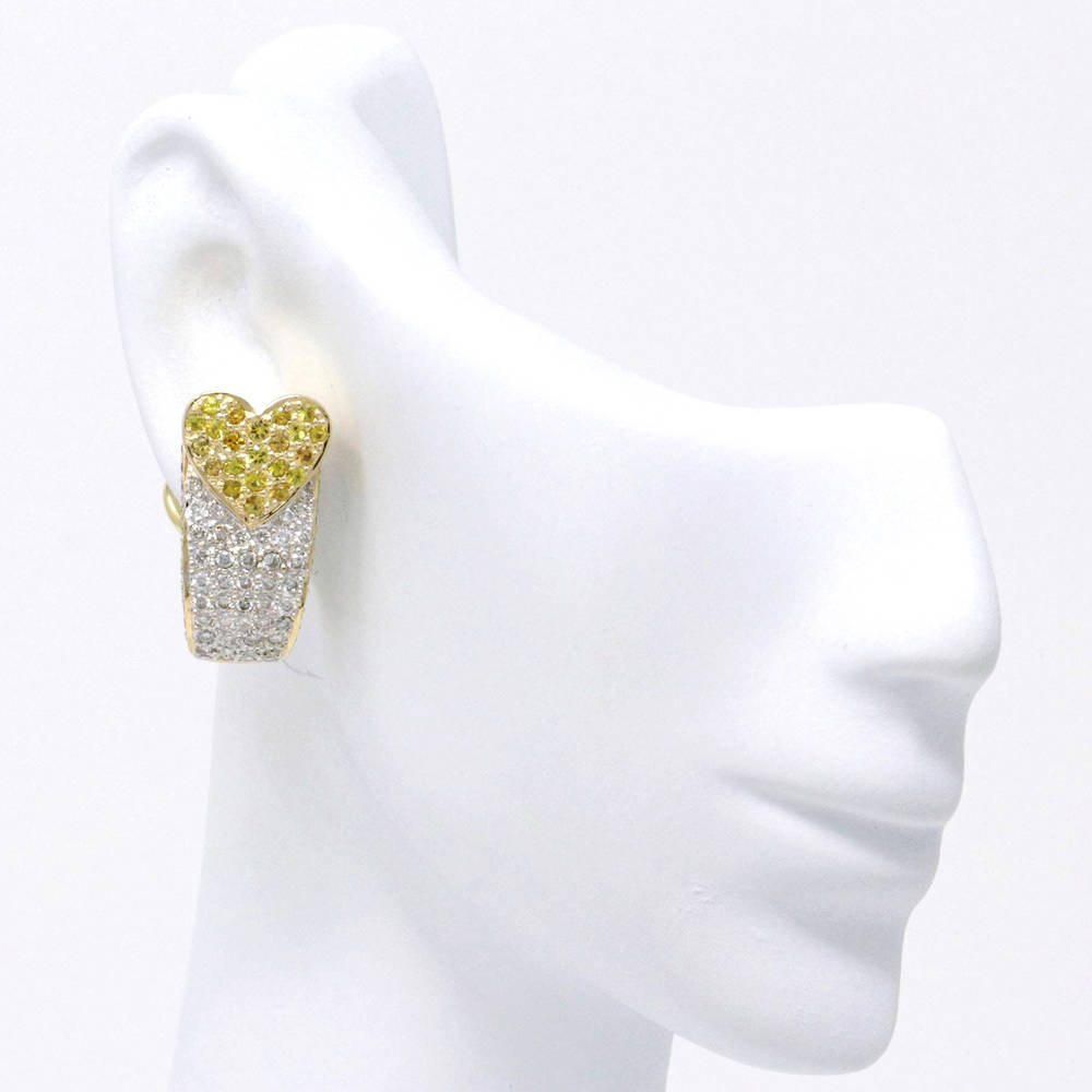 Shooting Heart Earrings 2.41ct