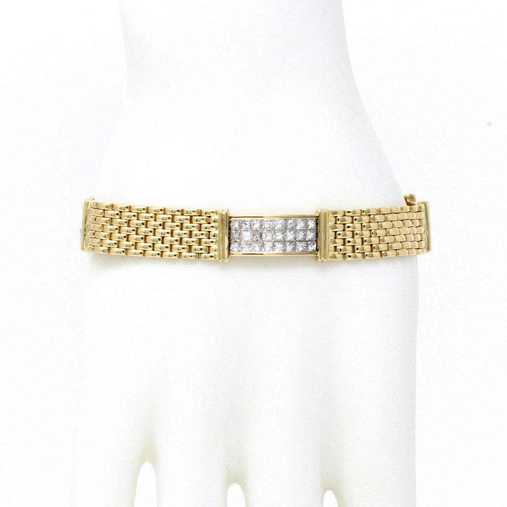 Invisible Set Men's Bracelet 8.10ct