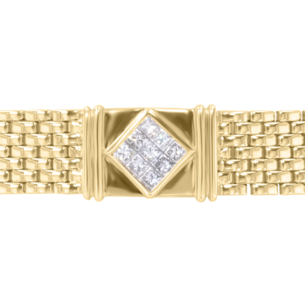 Modern Men's Diamond Bracelet 2.77ct