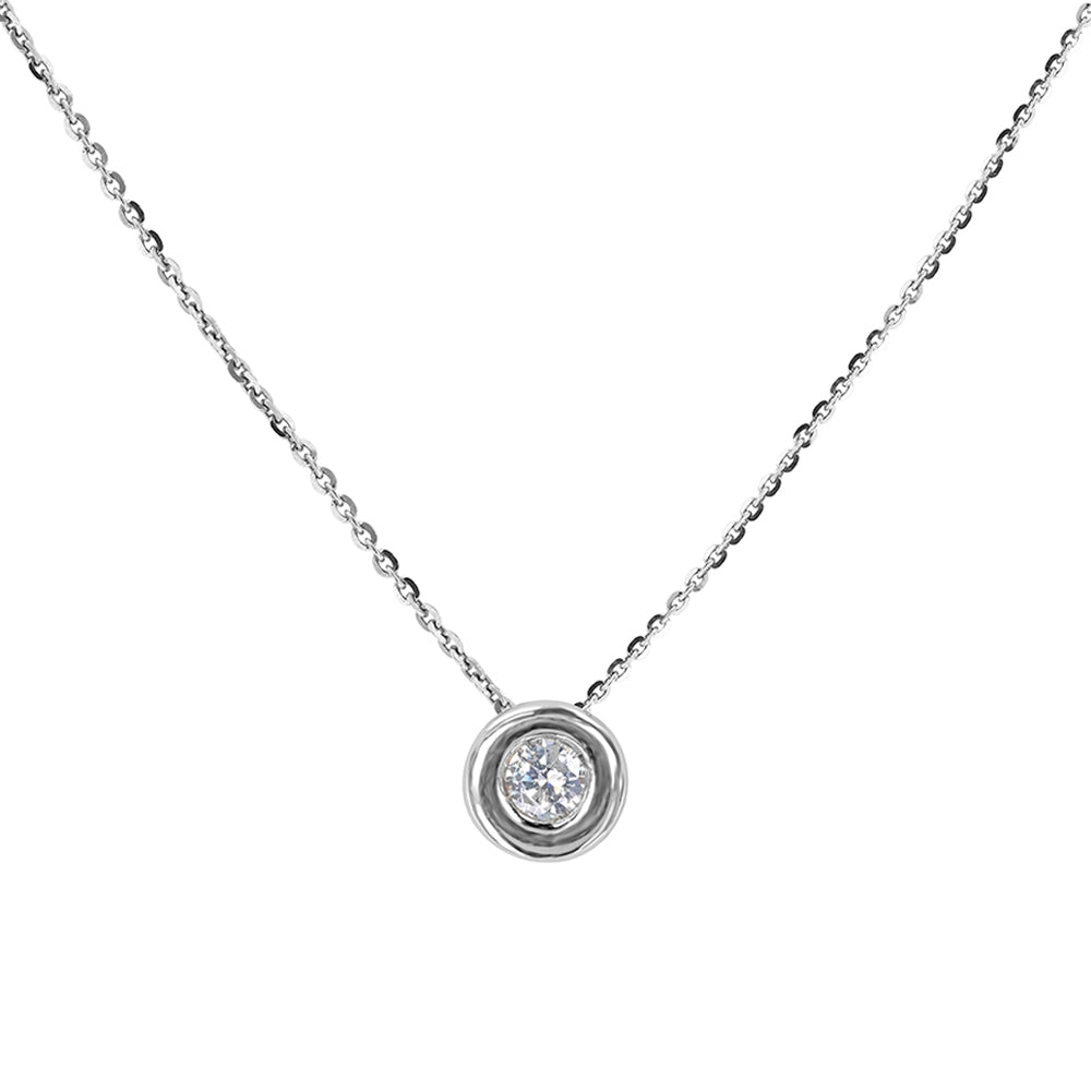 Bezel Diamond Pendant 0.25ct