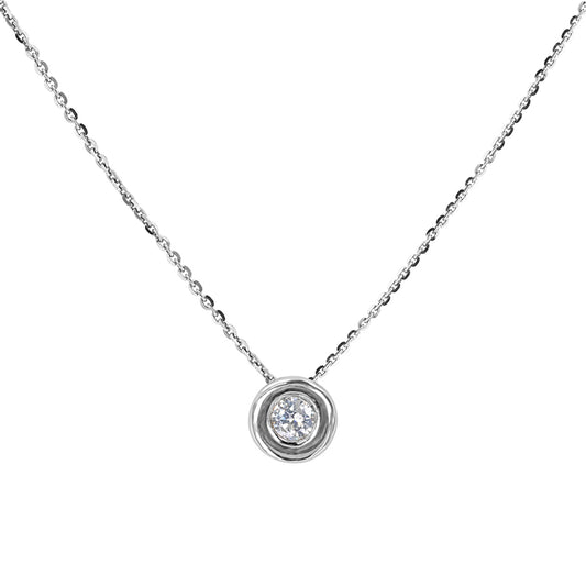 Bezel Diamond Pendant 0.25ct