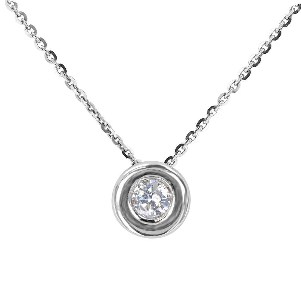 Bezel Diamond Pendant 0.25ct