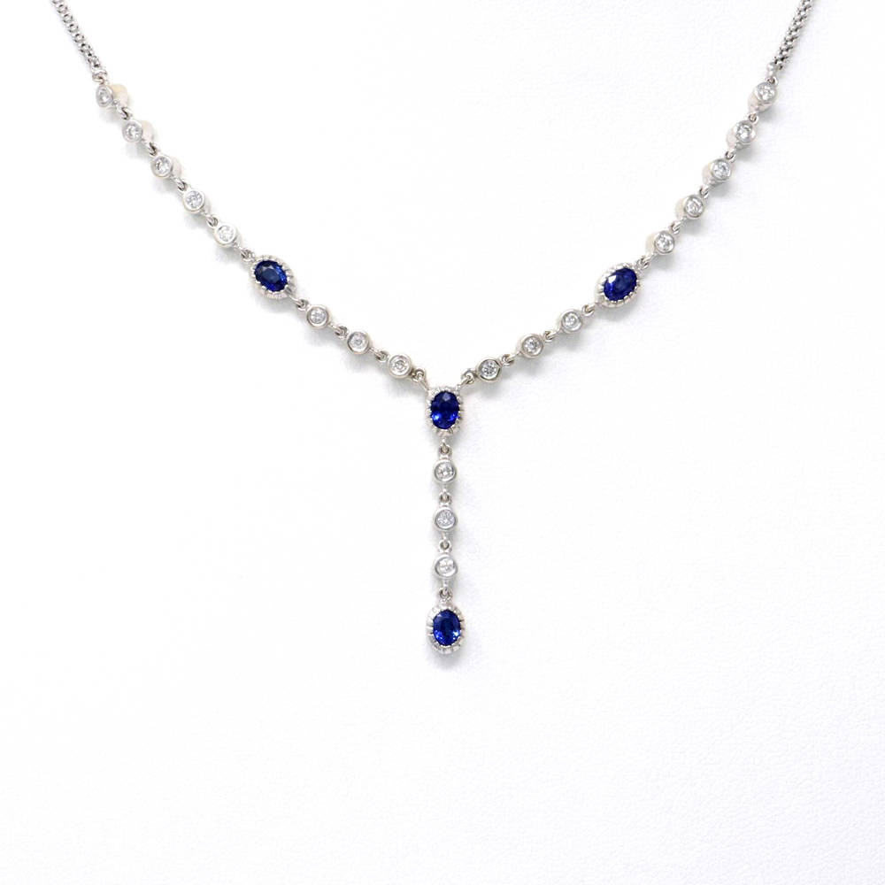 Sapphire Stargazer Necklace 1.68 ct